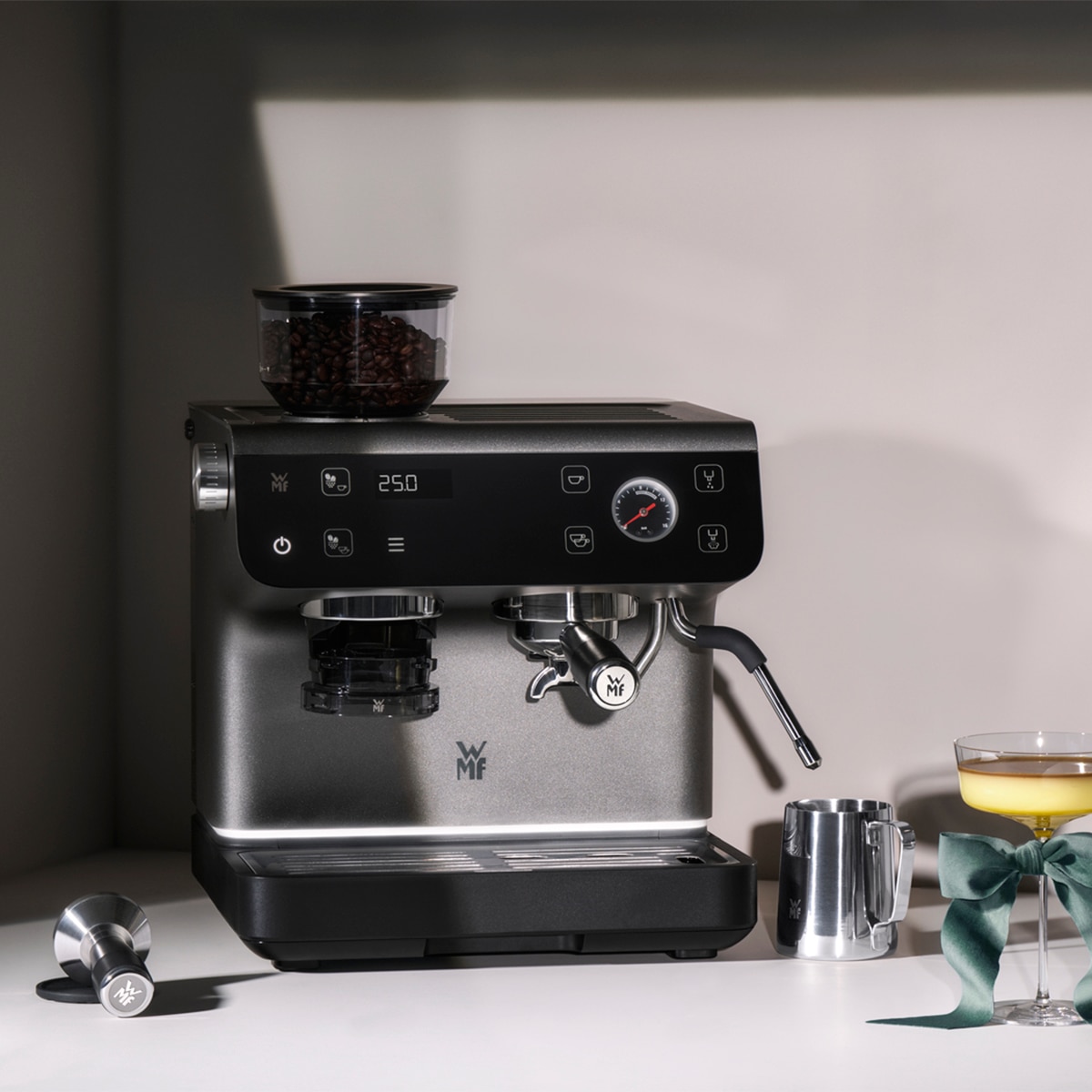 Cafetera Espresso WMF Espresso Pro con 15 bares Negro-11