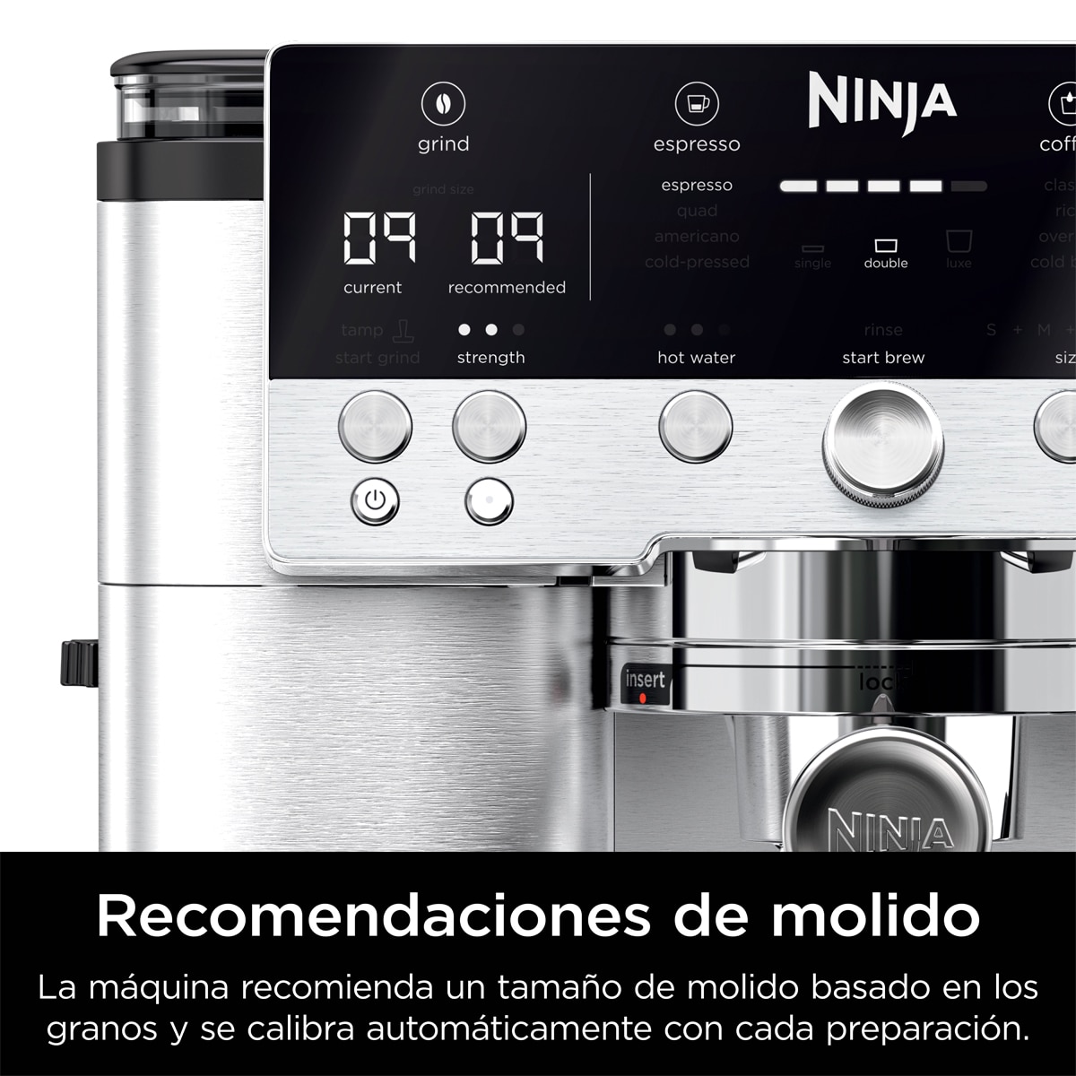 Cafetera espresso 3 en 1 Ninja Luxe Café Premier ES601EU 1650W Negro-7