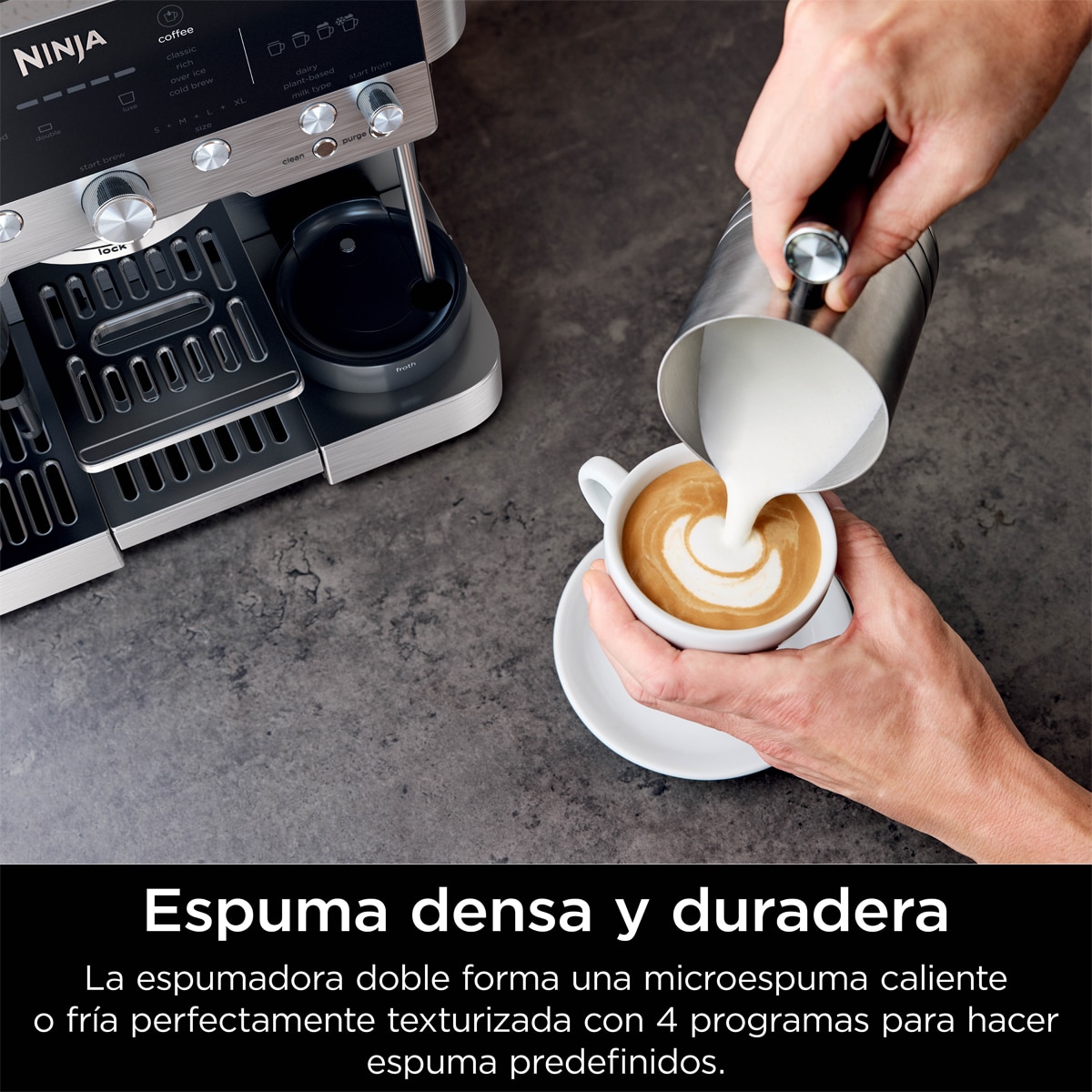 Cafetera espresso 3 en 1 Ninja Luxe Café Premier ES601EU 1650W Negro-8