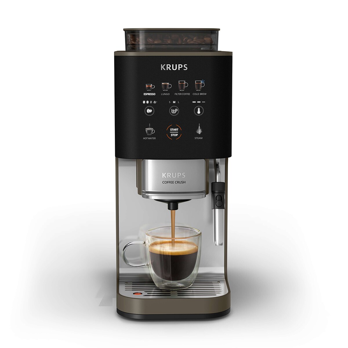 Imagen 0 de Cafetera superautomática Krups Coffee Crush Experience SA403B 15 bares y autoprensado