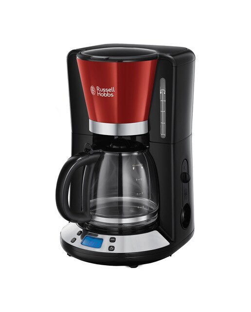 Cafetera de goteo Russell Hobbs Colours Plus Rojo con pantalla LCD