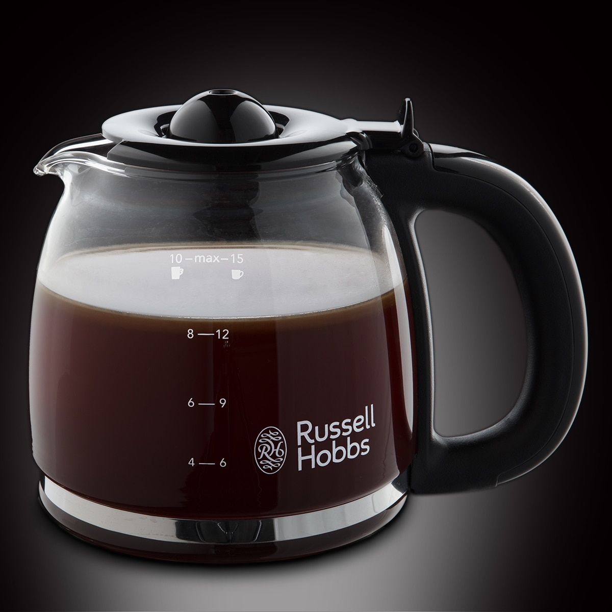 Cafetera de goteo Russell Hobbs Colours Plus Rojo con pantalla LCD Rojo-4
