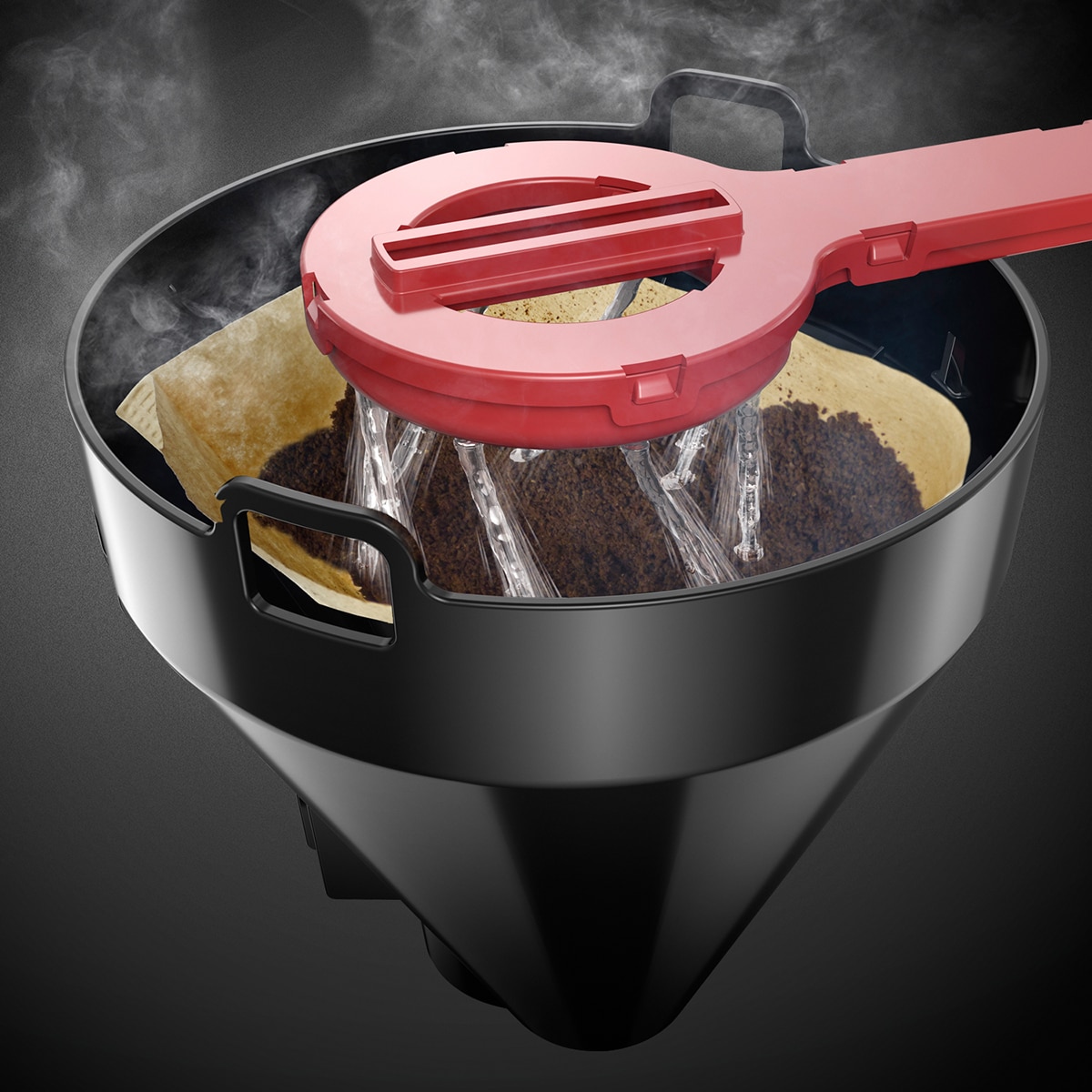 Cafetera de goteo Russell Hobbs Colours Plus Rojo con pantalla LCD Rojo-8