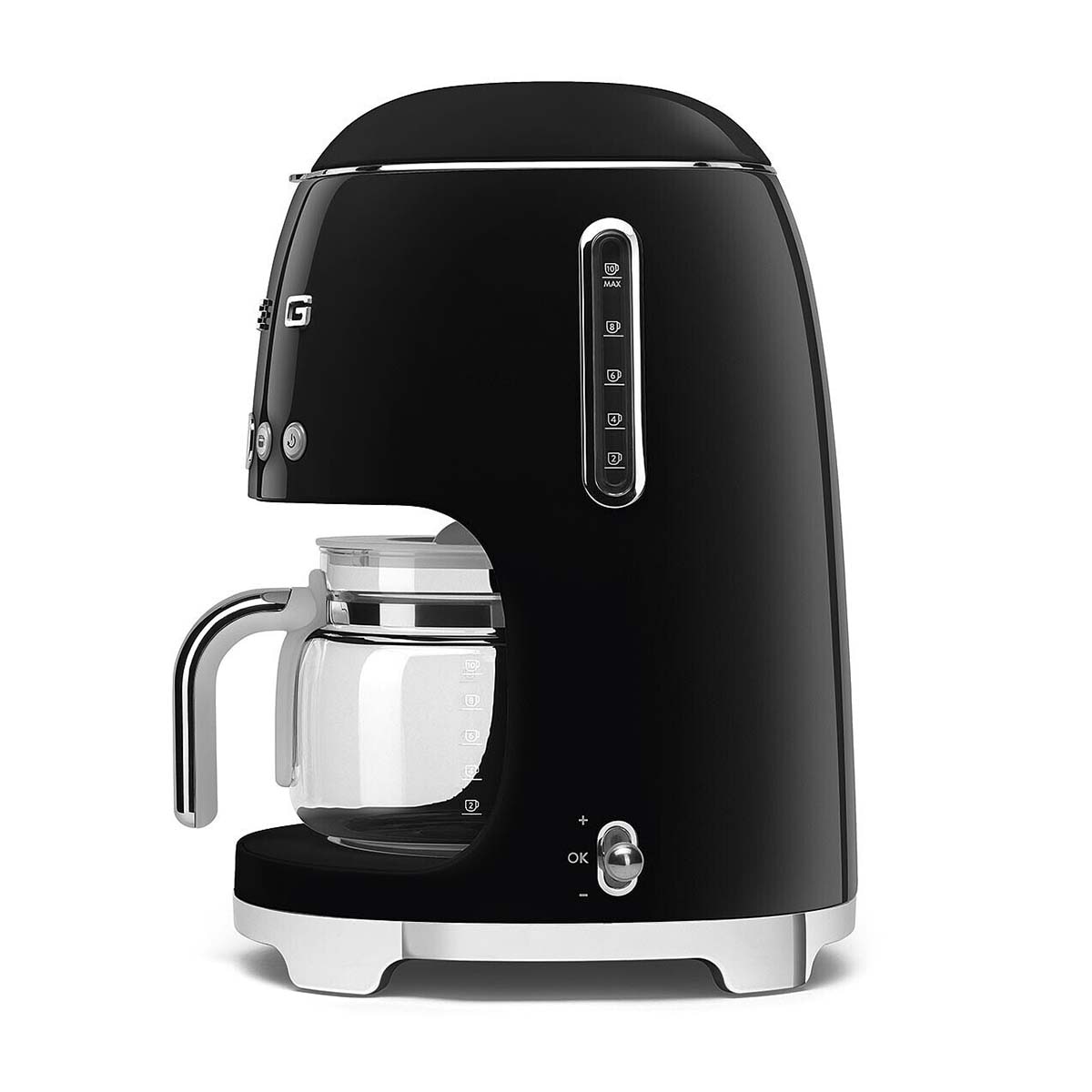 Cafetera de goteo Smeg DCF02RDEU con capacidad para 10 tazas - Negro Negro-2