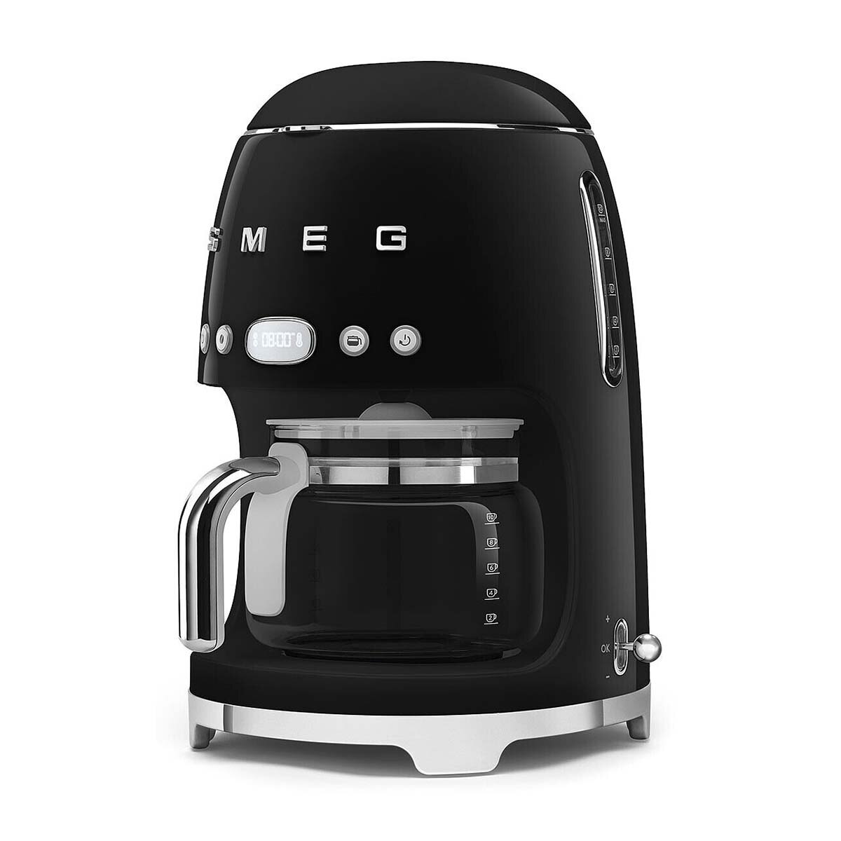 Cafetera de goteo Smeg DCF02RDEU con capacidad para 10 tazas - Negro Negro-3