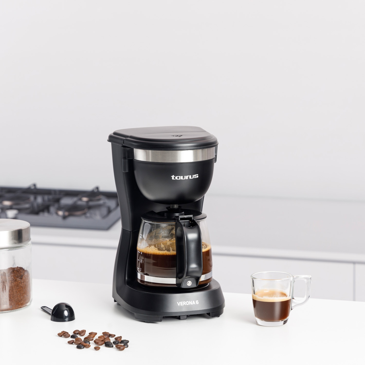 Cafetera de goteo Taurus Verona para 6 tazas Negro-2