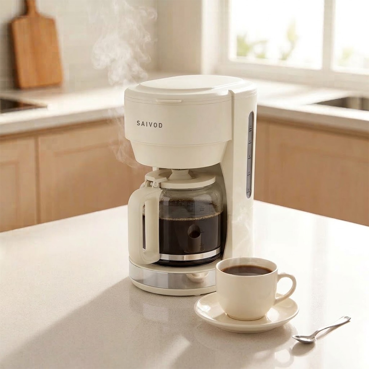 Máquina de Café de Filtro Saivod CG-226 com Capacidade para 10 Chávenas Leite-5