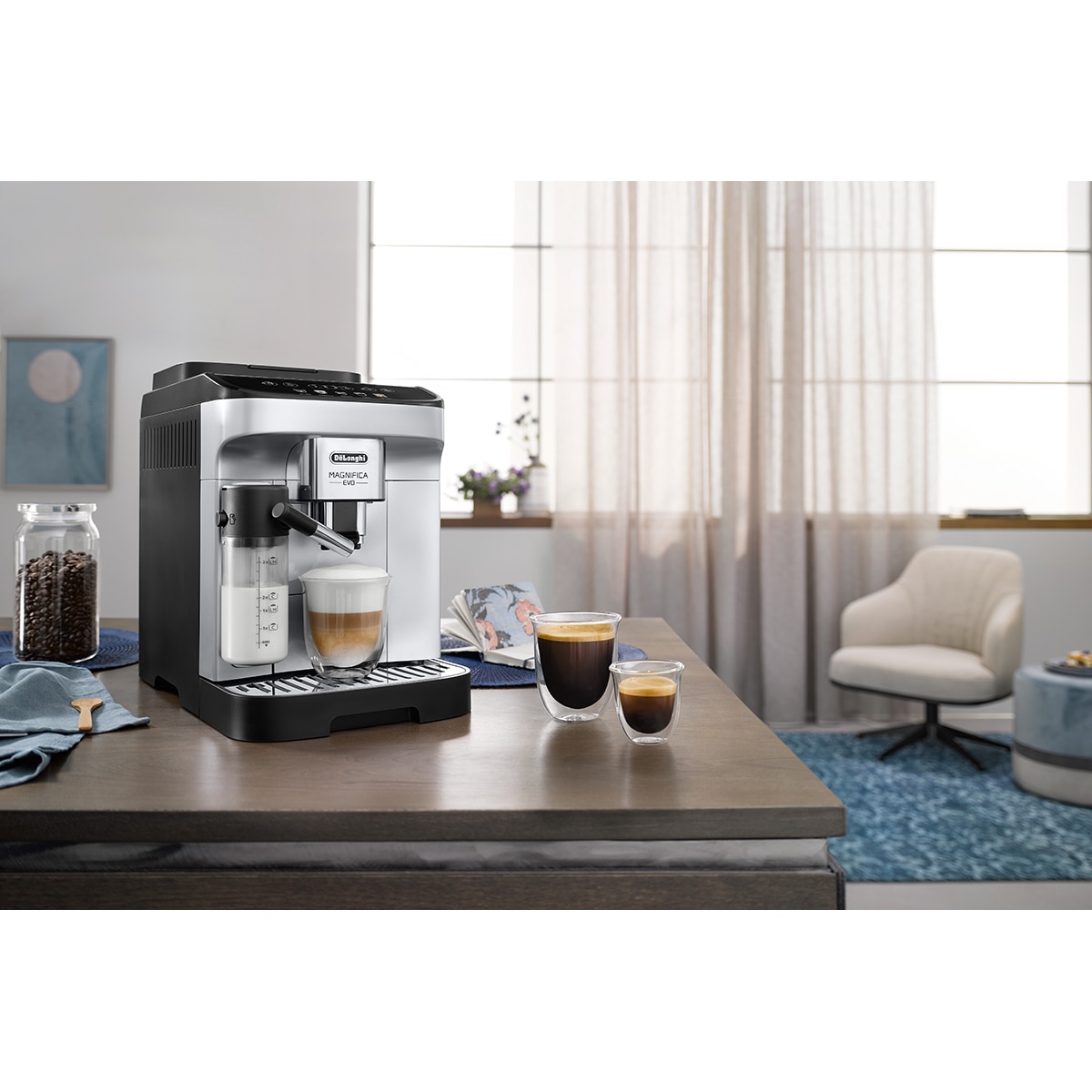 Cafetera Superautomática De'Longhi Magnifica Evo ECAM290.61.SB con molinillo incorporado - Gris Gris-8