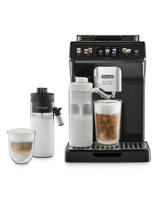 Cafetera superautomática De´Longhi Eletta Explore ECAM450.65.G con programas de bebidas de café frías y calientes - Negro Negro-4