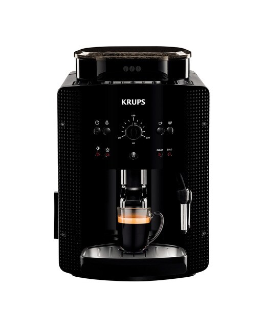 Cafetera superautomática Krups Roma EA81R870 con 3 niveles de temperatura y 3 texturas de molido Negro-1