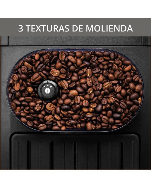 Cafetera superautomática Krups Roma EA81R870 con 3 niveles de temperatura y 3 texturas de molido Negro-5