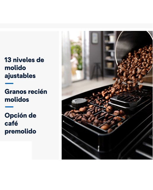 Cafetera Superautomática De´Longhi Magnifica Start ECAM220.60.B con 4 recetas y jarra LatteCrema Hot Negro-6