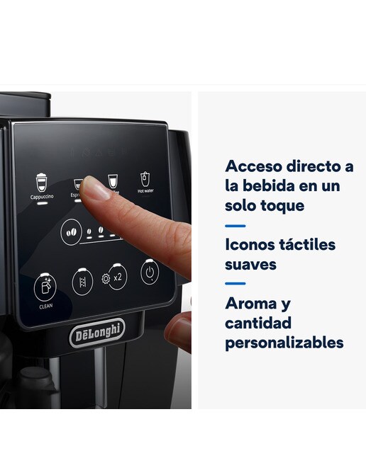 Cafetera Superautomática De´Longhi Magnifica Start ECAM220.60.B con 4 recetas y jarra LatteCrema Hot Negro-8