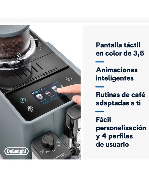 Cafetera Superautomática De´Longhi Rivelia EXAM440.55.G con 2 depósitos de café intercambiables Gris-6