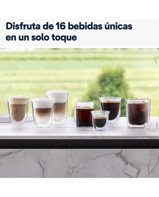 Cafetera Superautomática De´Longhi Rivelia EXAM440.55.G con 2 depósitos de café intercambiables Gris-7