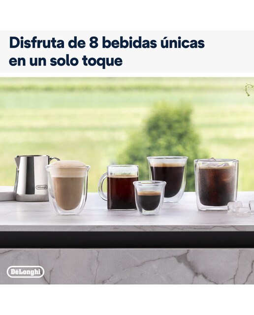 Cafetera Superautomática De'Longhi Rivelia EXAM440.35.B con 2 depósitos de café intercambiables Negro-8