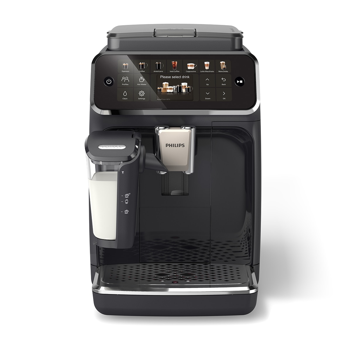 Cafetera Superautomática Philips Serie 4000 con LatteGo Negro-3