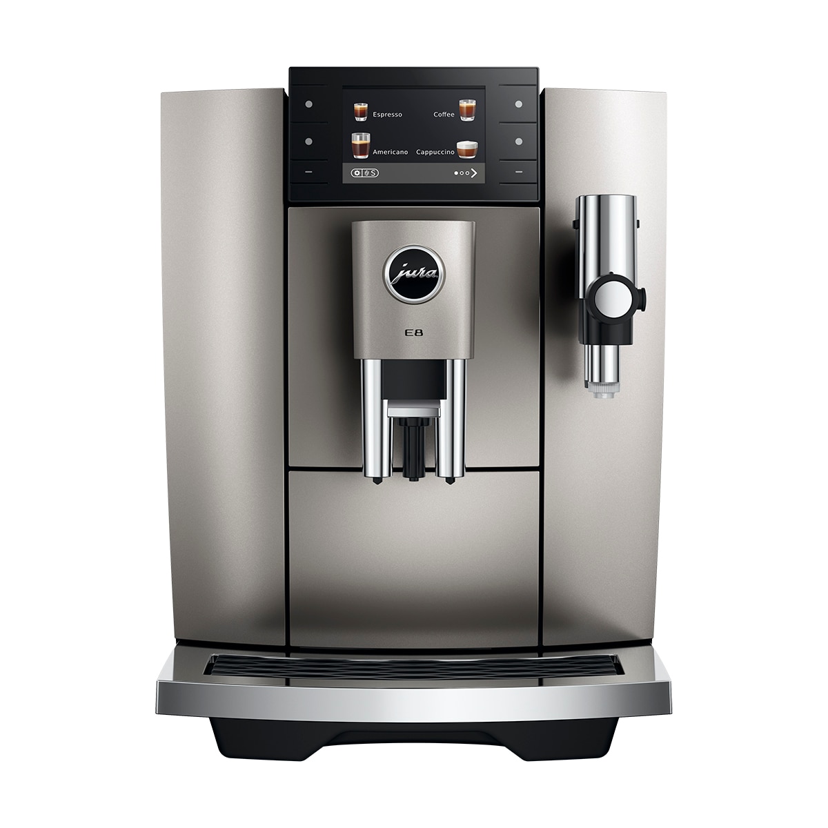 Imagen 2 de Cafetera superautomática Jura E8 Midnight Silver (ED), quinta generación del modelo más deseado - Silver Silver