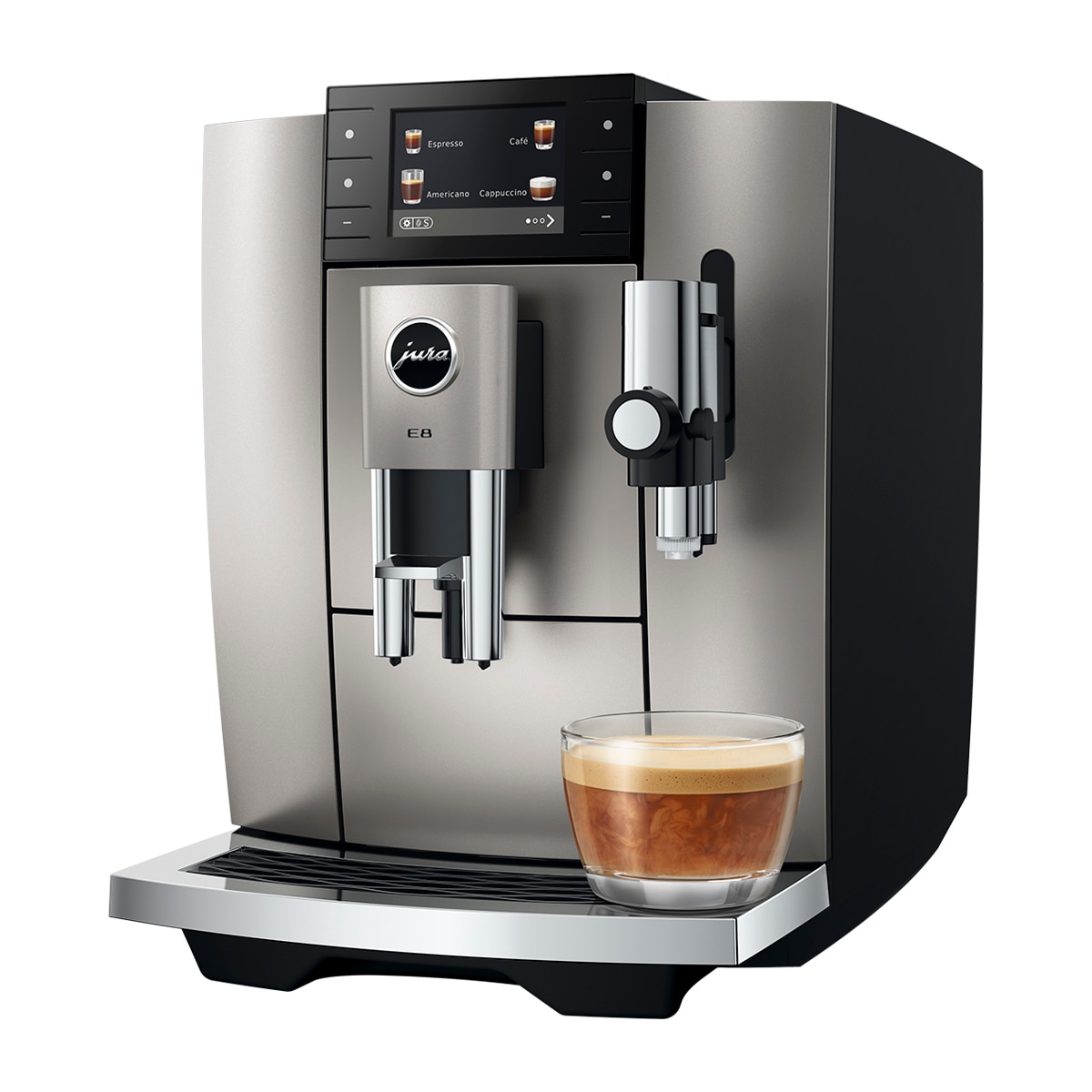 Imagen 3 de Cafetera superautomática Jura E8 Midnight Silver (ED), quinta generación del modelo más deseado - Silver Silver