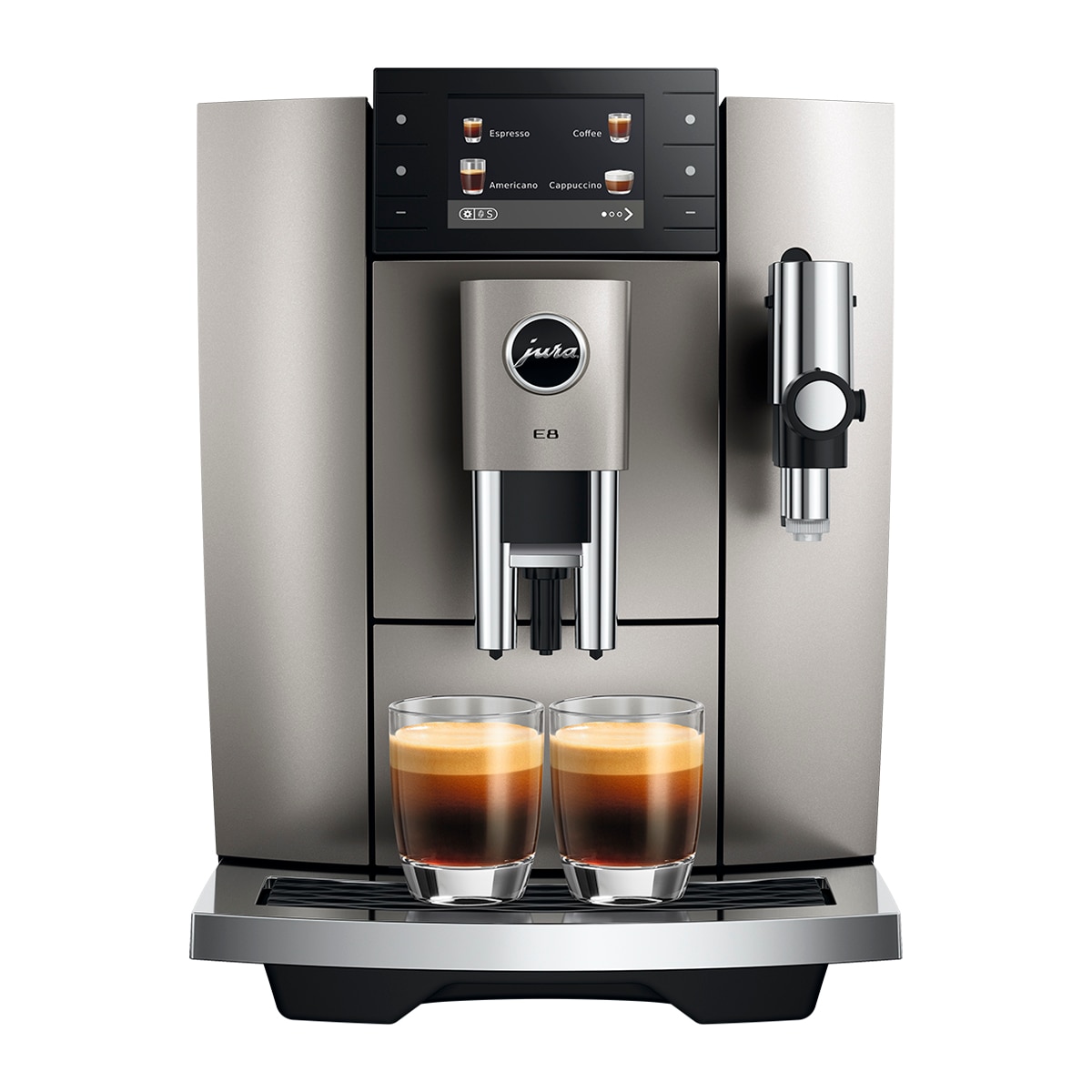 Imagen 4 de Cafetera superautomática Jura E8 Midnight Silver (ED), quinta generación del modelo más deseado - Silver Silver