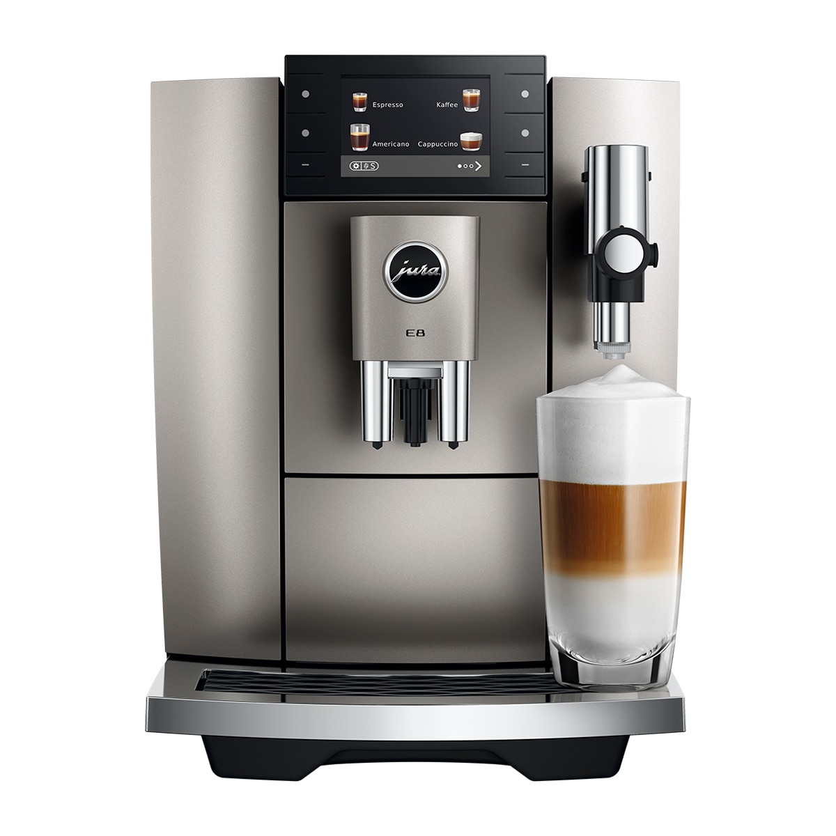 Imagen 5 de Cafetera superautomática Jura E8 Midnight Silver (ED), quinta generación del modelo más deseado - Silver Silver