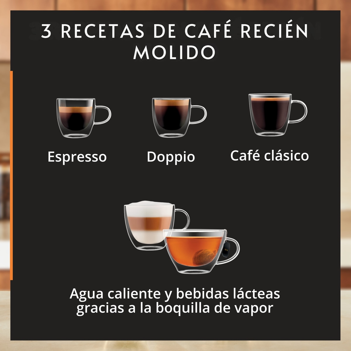 Cafetera superautomática Krups My Coffee EA2004 Pantalla táctil, Molinillo de Acero Inoxidable Gris-4