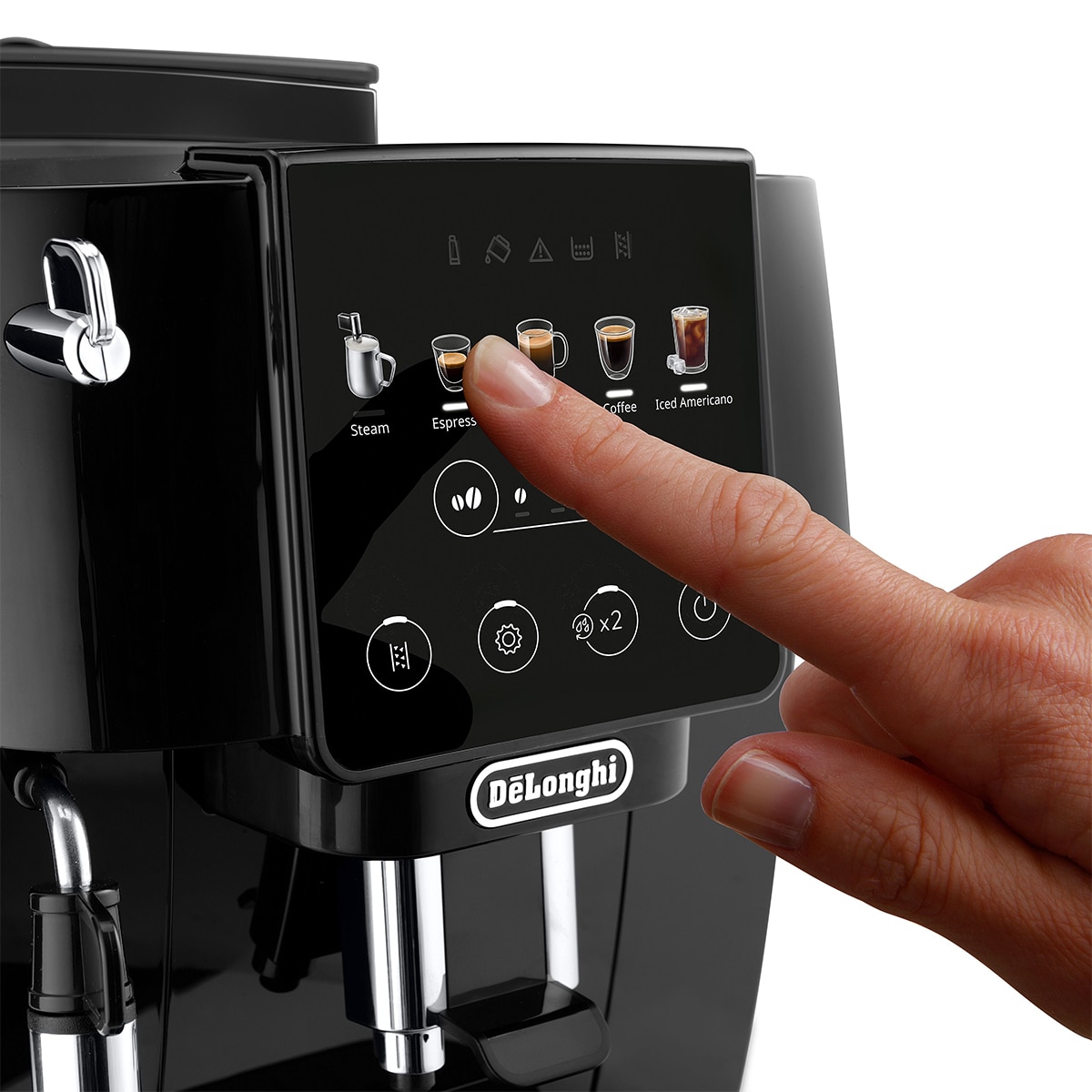 Cafetera Superautomática De´Longhi Magnifica Star ECAM220.51.B con espumador de leche - Negro Negro-4