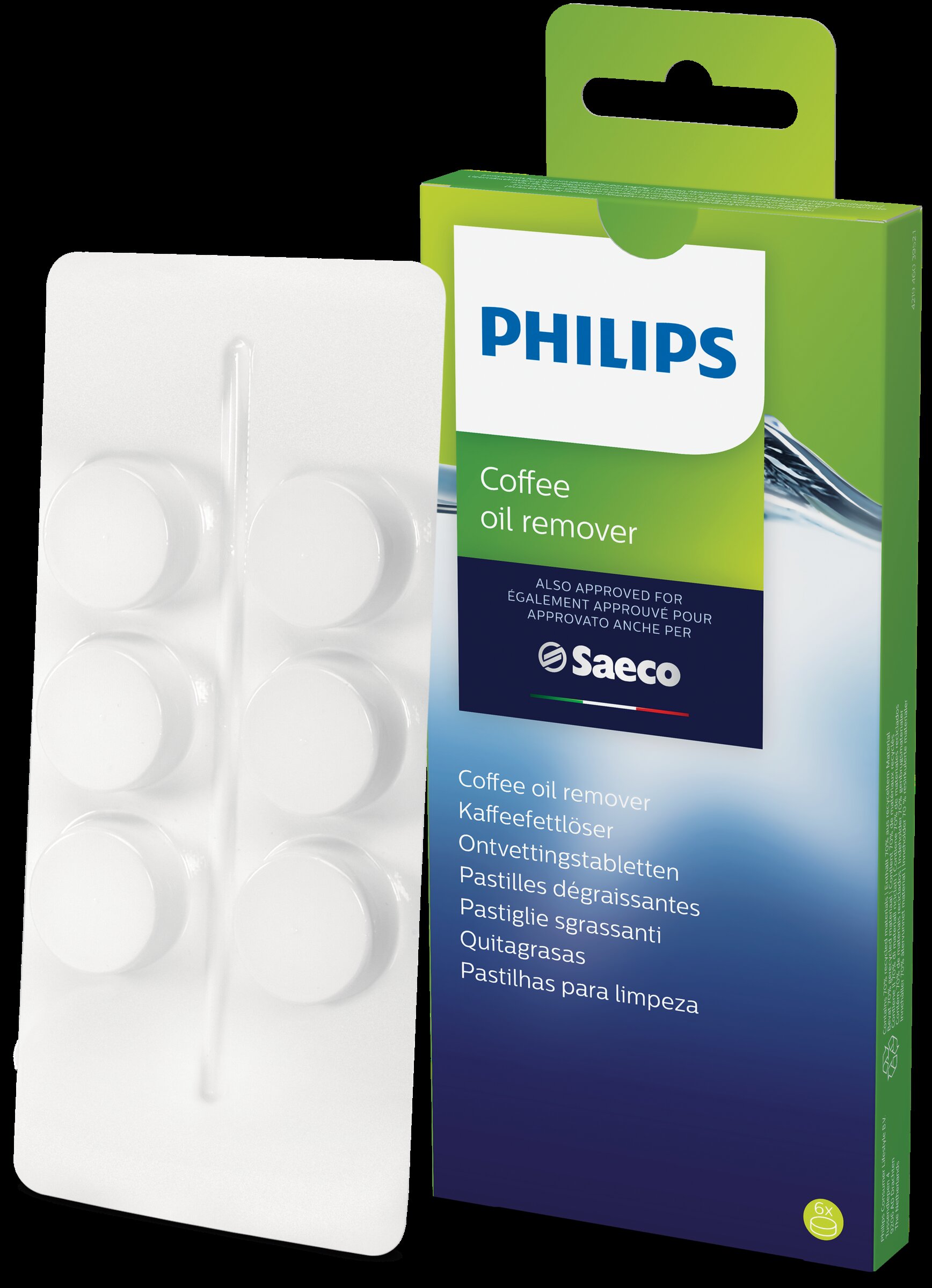 Pastillas quitagrasas para máquinas de café Philips-Saeco 2