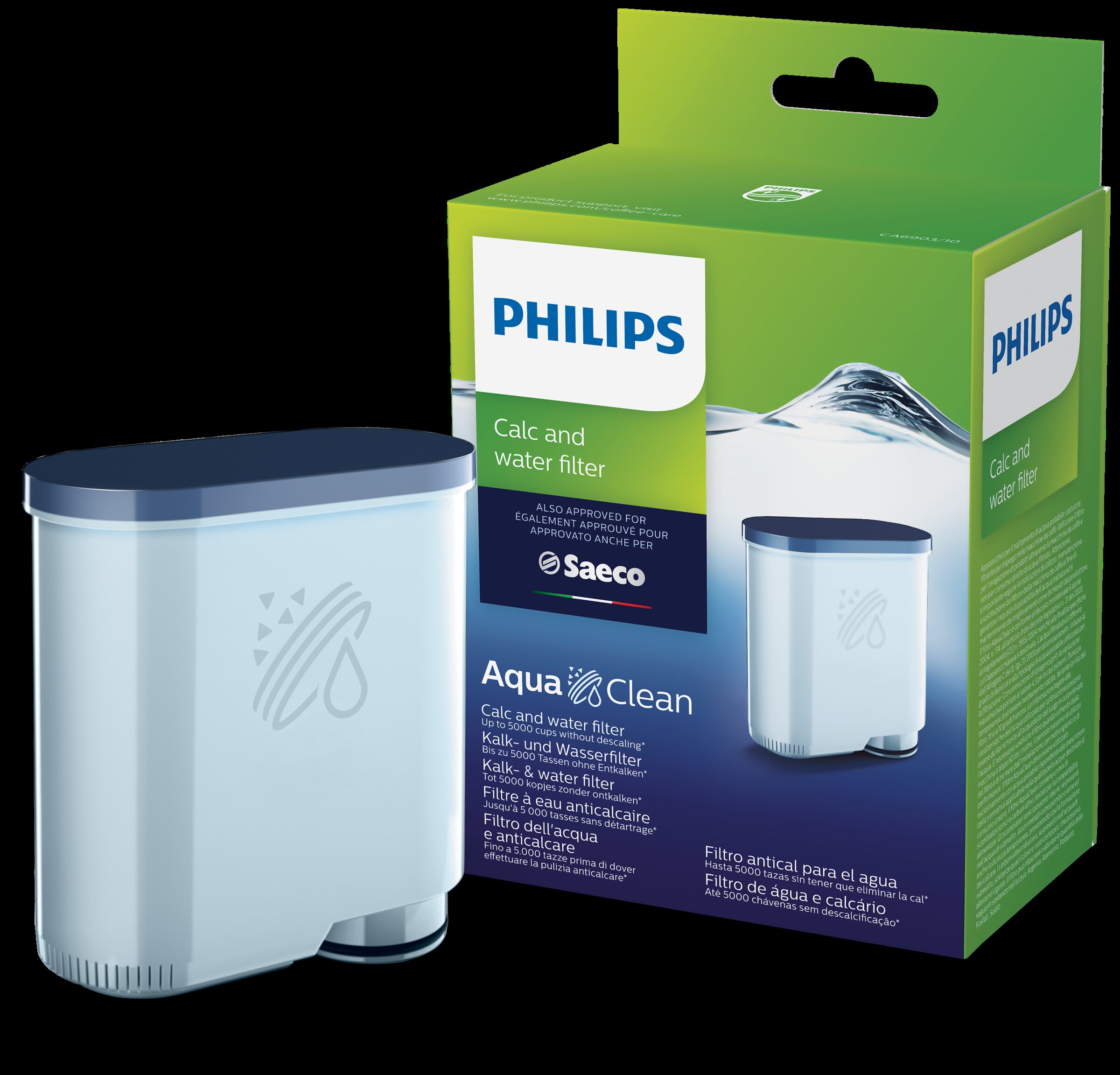 Filtro antical Philips-Saeco AquaClean CA6903/10 para cafeteras espresso 2
