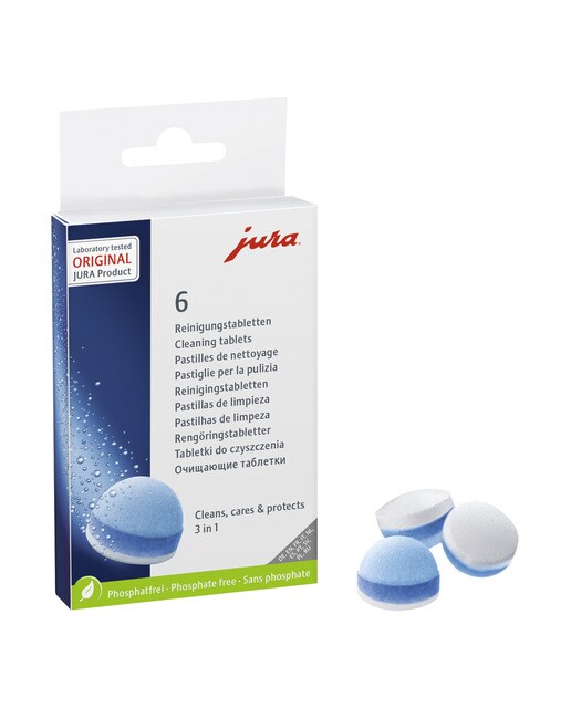 6 pastillas desinfectantes Jura limpieza en 3 fases 2