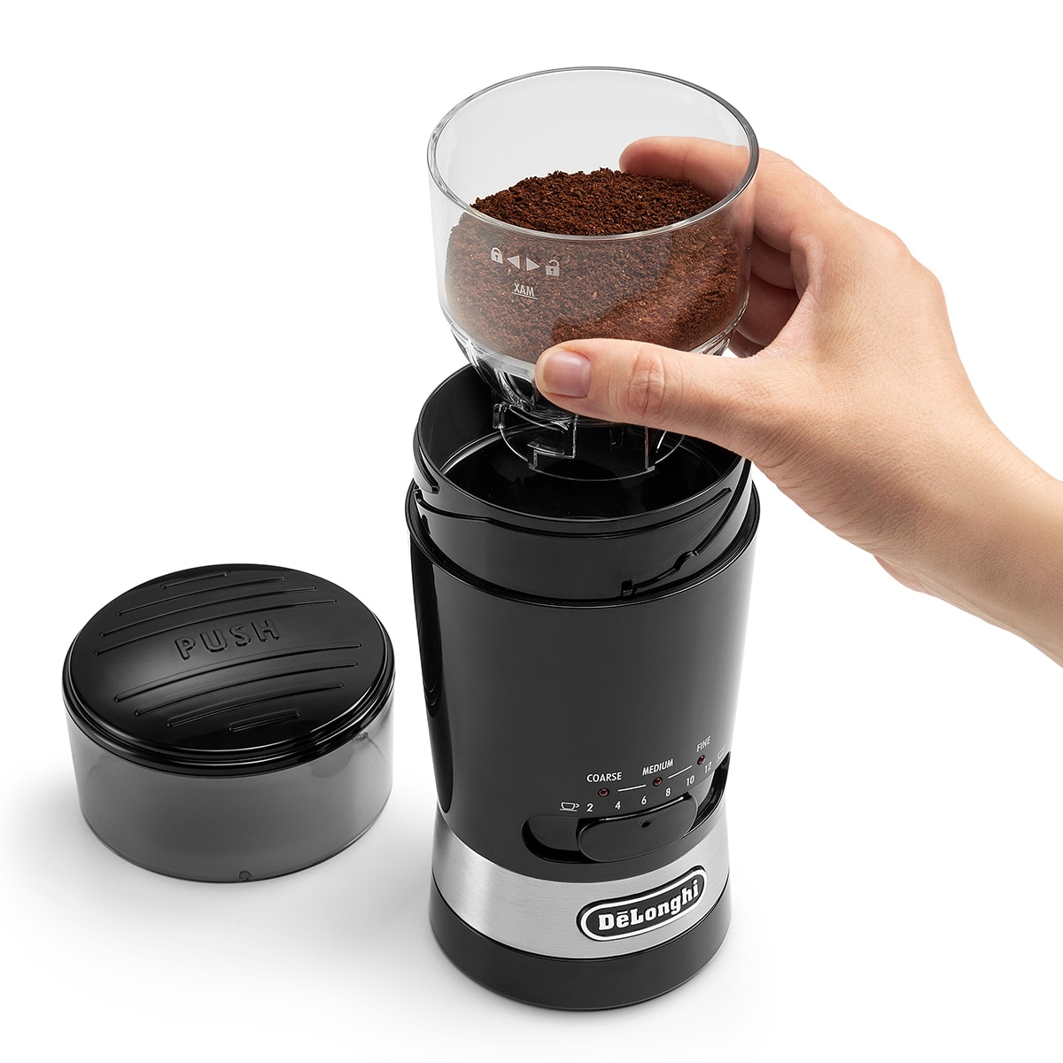 Moinho de Café De'Longhi KG210 com Seletor de Moagem de 170 W e Capacidade 90 g - Preto Preto-3