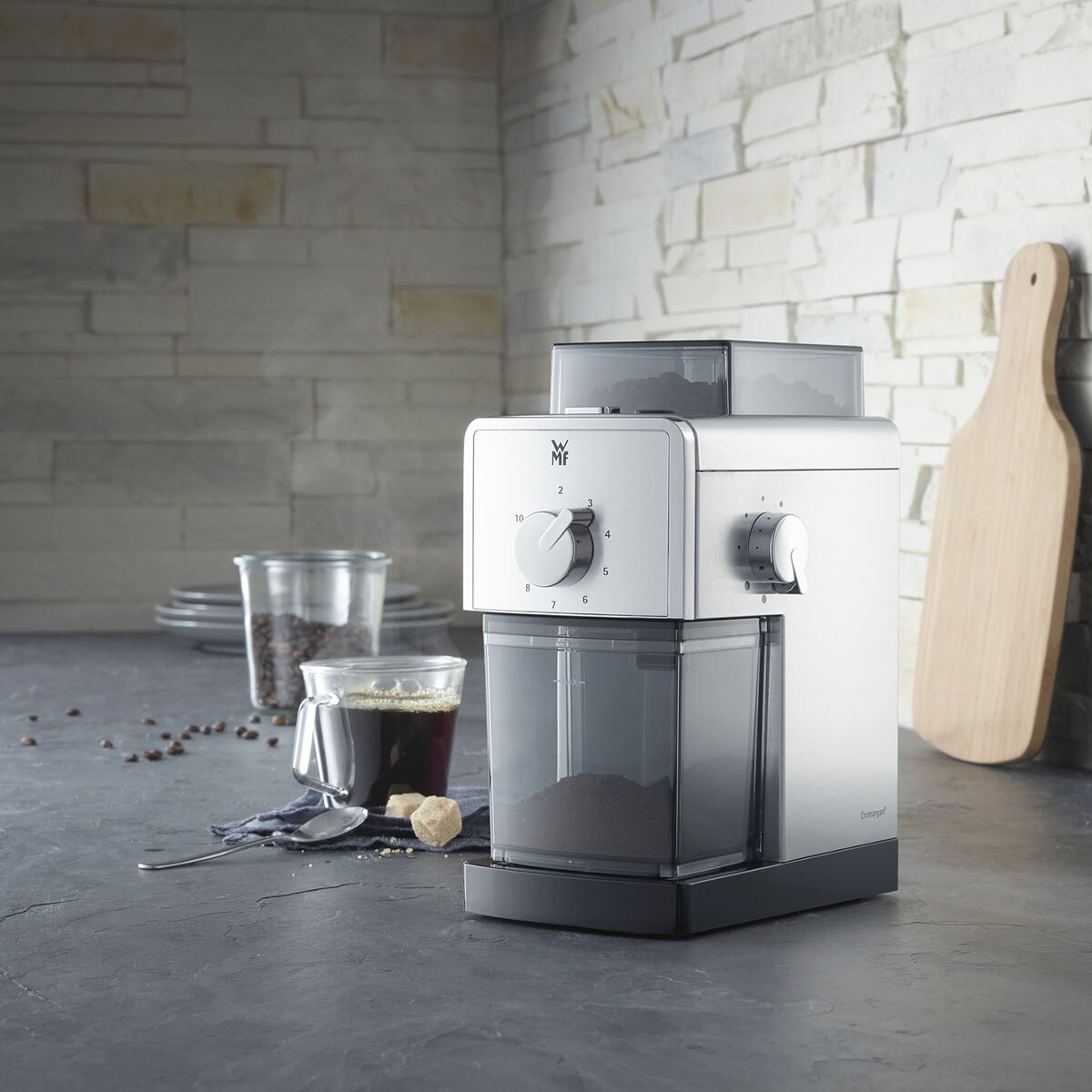 Molinillo eléctrico de café WMF Stelio con 17 niveles de molido - Negro Negro-6