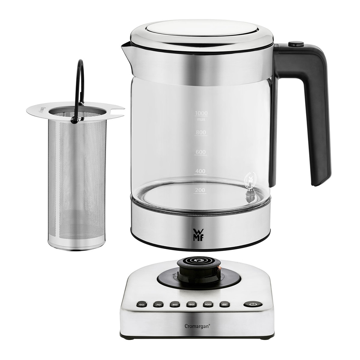 Hervidor de agua eléctrico WMF Kitchenminis con capacidad de 1 litro Inox-3