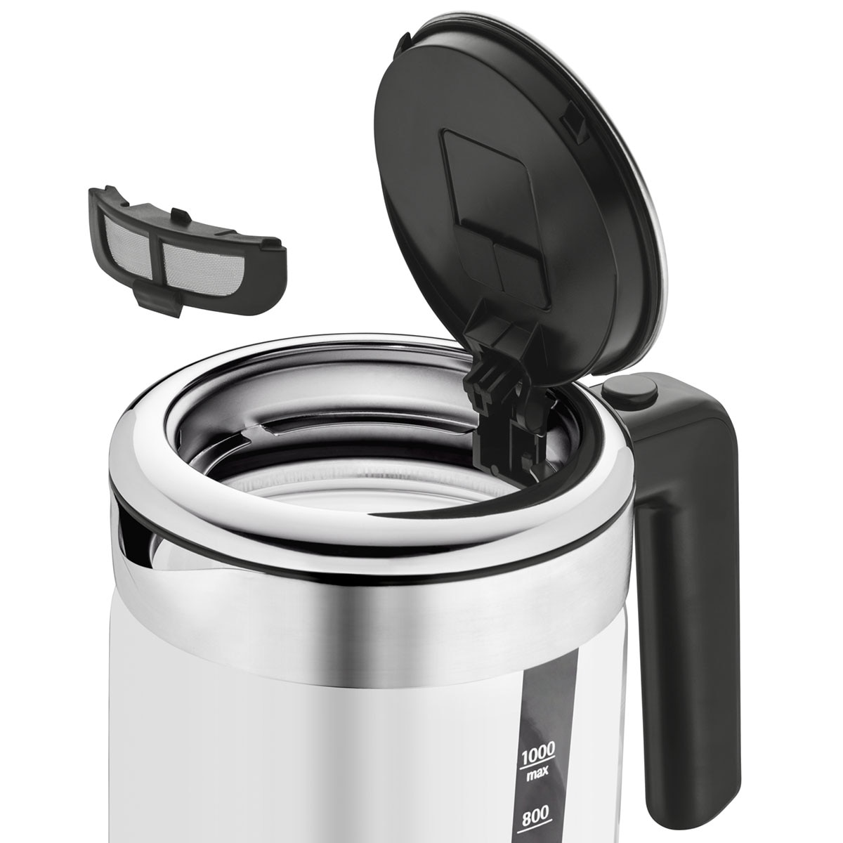 Hervidor de agua eléctrico WMF Kitchenminis con capacidad de 1 litro Inox-5