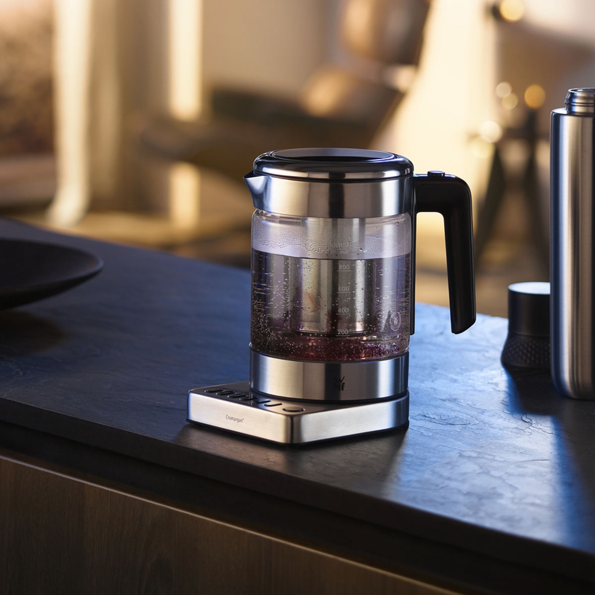 Hervidor de agua eléctrico WMF Kitchenminis con capacidad de 1 litro Inox-6