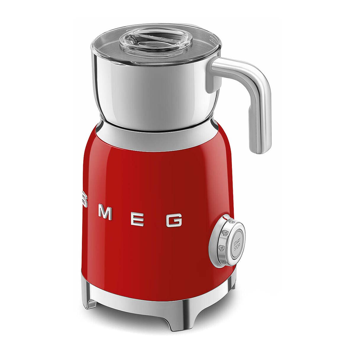 Espumador de leche Smeg MF11RDEU con estética 50'Style y acabado brillante - Rojo Rojo-3