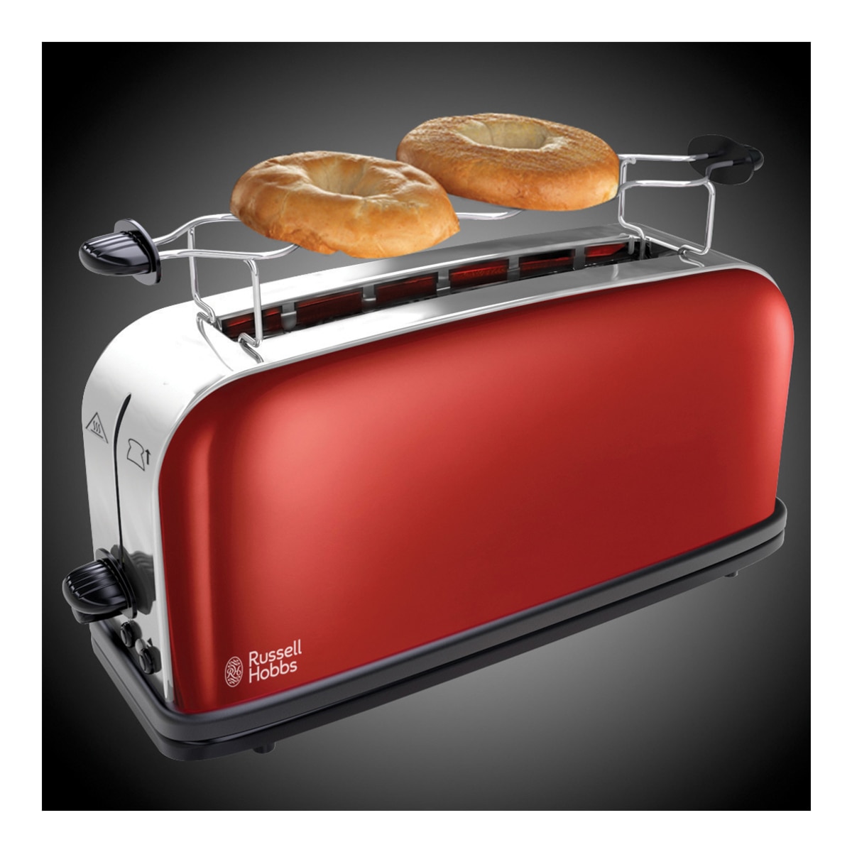 Tostador Russell Hobbs Colours Red con ranura alargada Rojo-7
