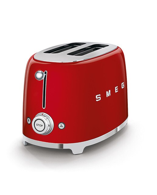Tostador Smeg 50's Style con 2 ranuras - Rojo Rojo-2