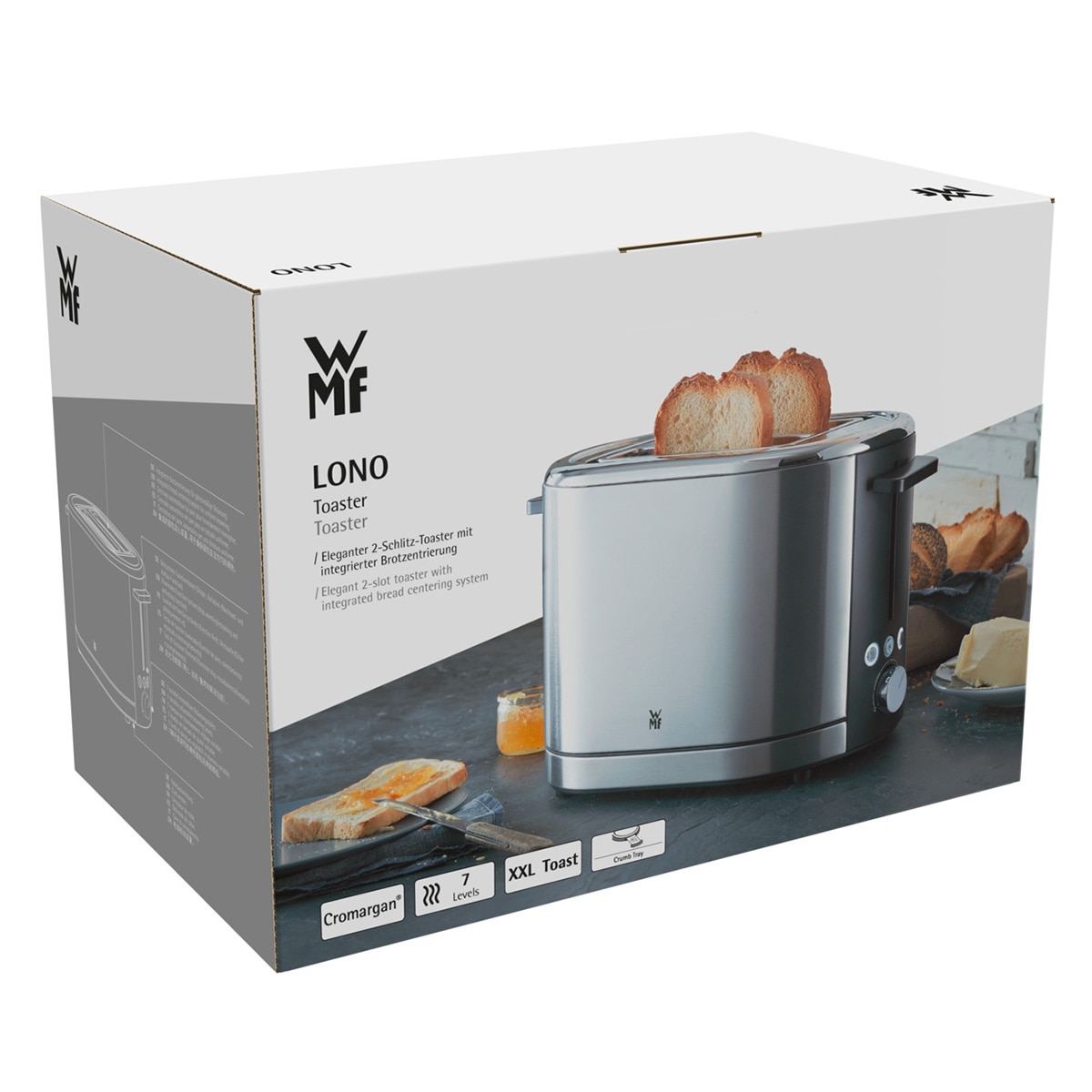 Tostador WMF Lono con 7 niveles de tueste Inox-7