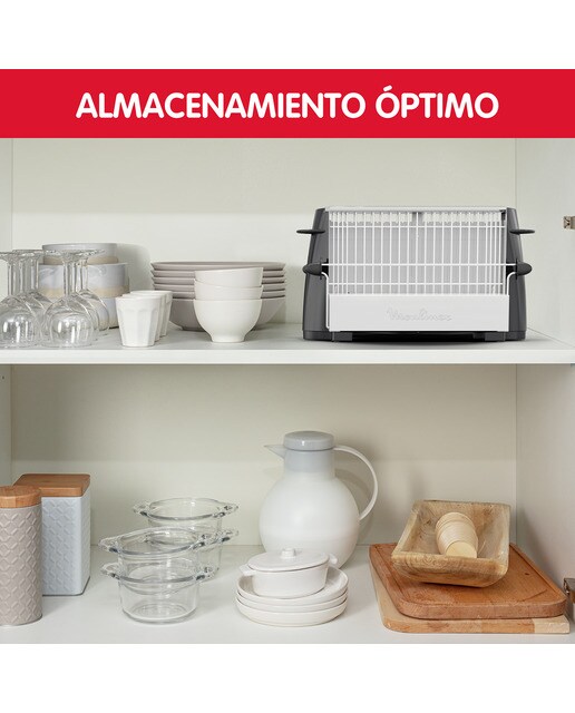 Tostador clásico Moulinex A15453 Multipan para todo tipo de pan, 760 W Negro-8