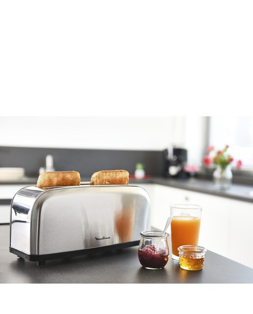 Tostador Moulinex Classic con 2 ranuras largas Inox-6