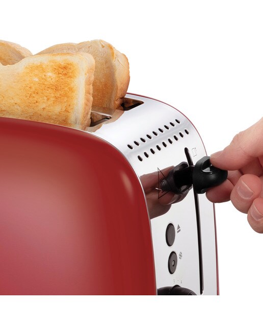 Tostador Russell Hobbs Colours Red con 2 ranuras Rojo-5