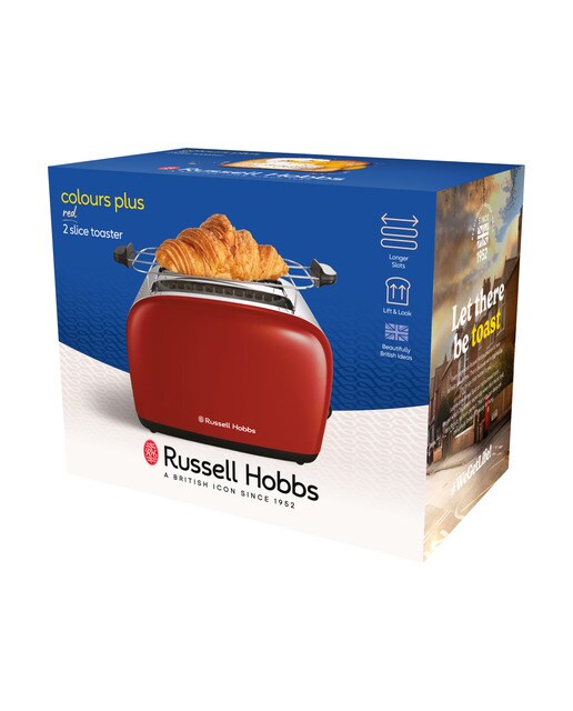 Tostador Russell Hobbs Colours Red con 2 ranuras Rojo-7