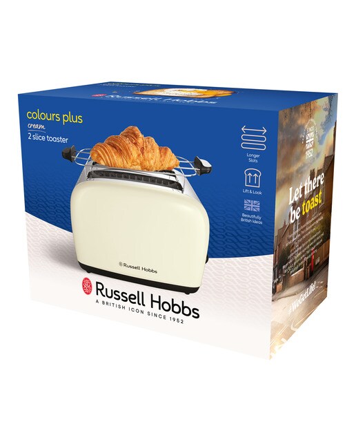 Tostador Russell Hobbs Colours Plus Cream con 2 ranuras Crema-7