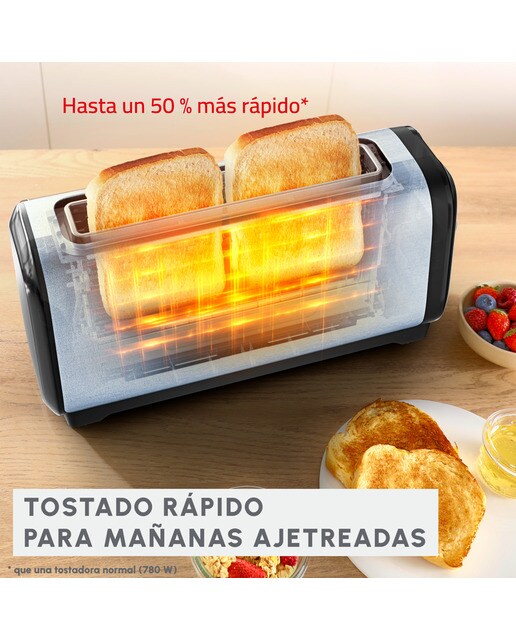Tostador Moulinex Subito LS5S0D con ranura larga Inox-4