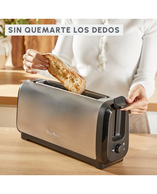 Tostador Moulinex Subito LS5S0D con ranura larga Inox-7