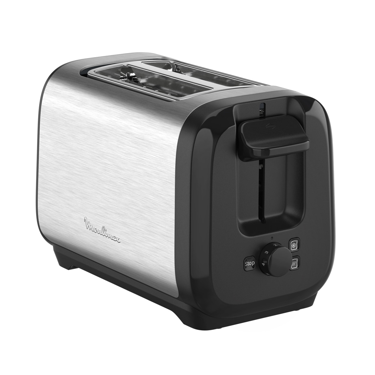 Moulinex – Tostador Moulinex Subito LT5S0D Inox, 2 ranuras, tuesta más rápido.