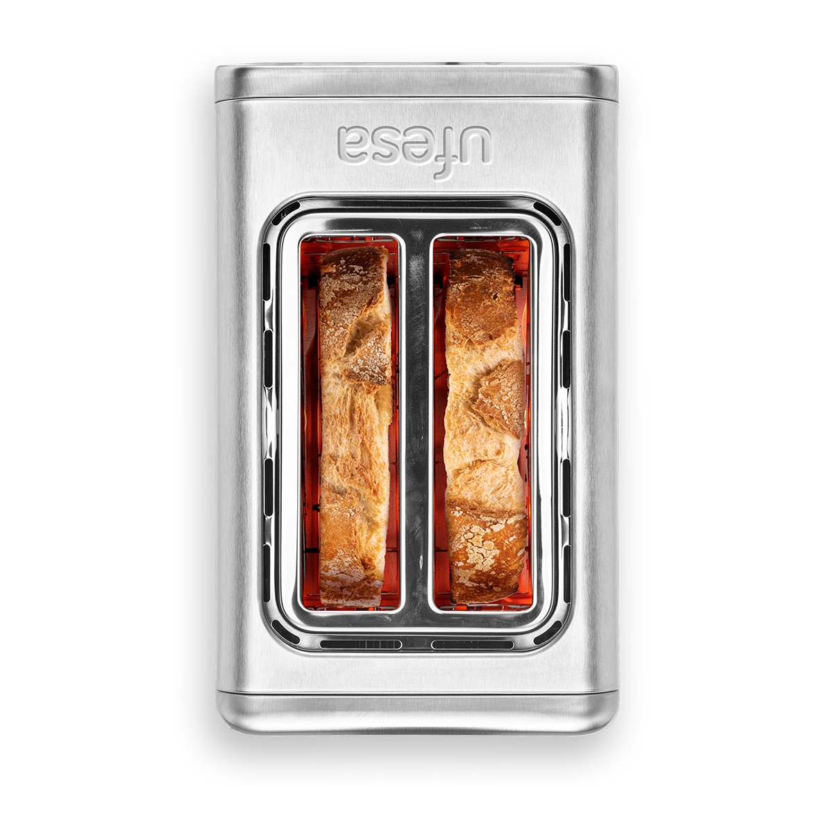 Tostador Ufesa one touch duo con pantalla LED Inox-4