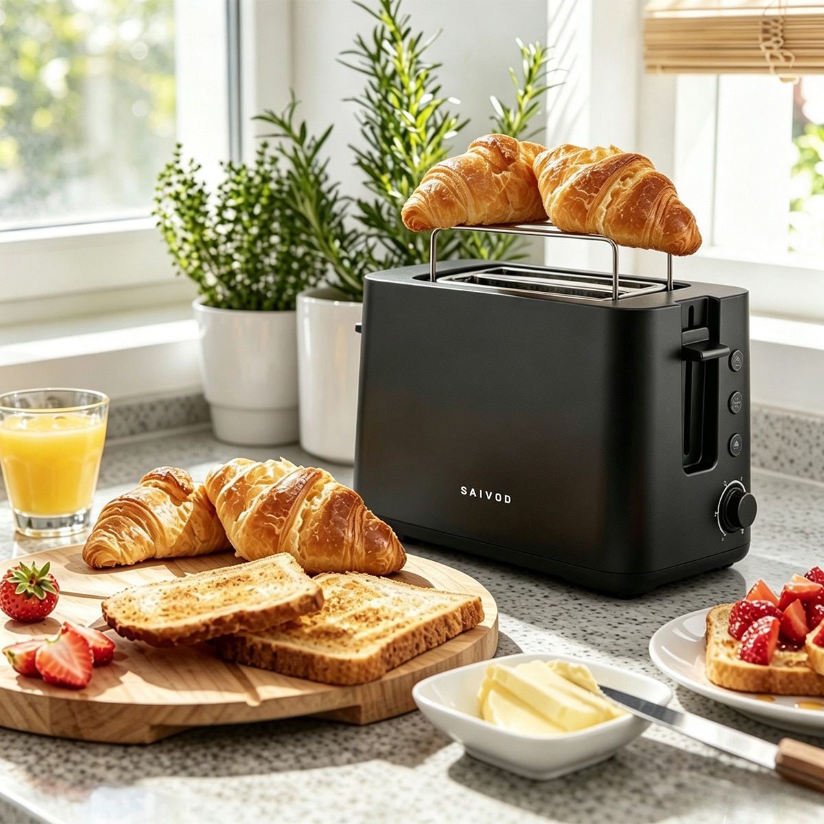 Tostador Saivod TDC-126 800W con 2 ranuras - Negro Negro-5