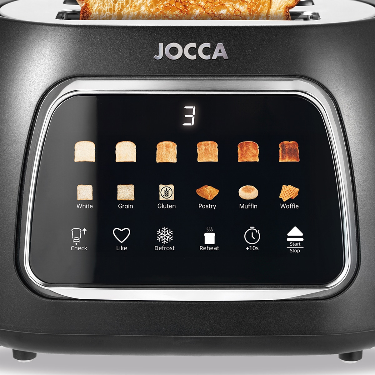 Tostador Jocca 2904N con 2 ranuras Negro-5